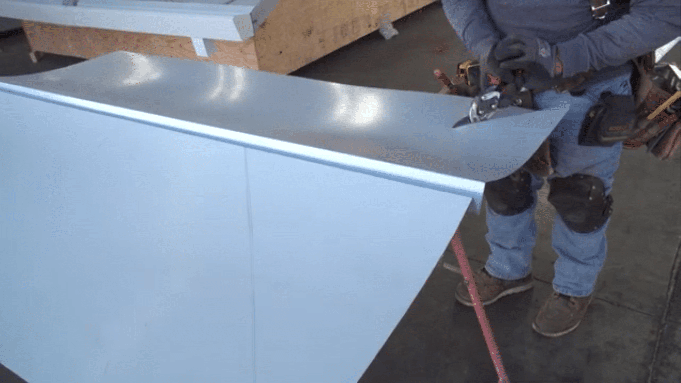 Open Valley Trim Installation On A Metal Roof For An Exposed Fastener Panel